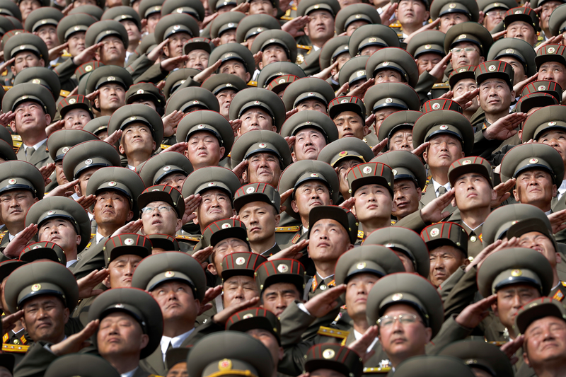 Desfile militar norcoreano el pasado 15 de abril. AP